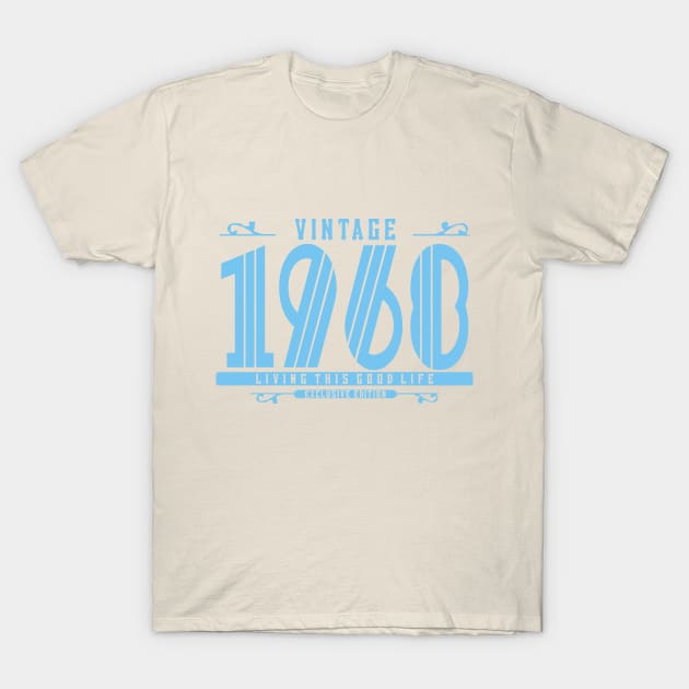 20th Birthday T-Shirt - Vintage 1960 T-Shirt by Reshartinc